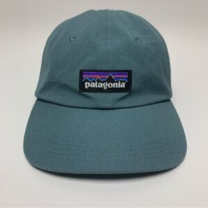 Patagonia Hat Netplus Front Logo Patch Blue/Green Adjustable Strapback Mens Cap